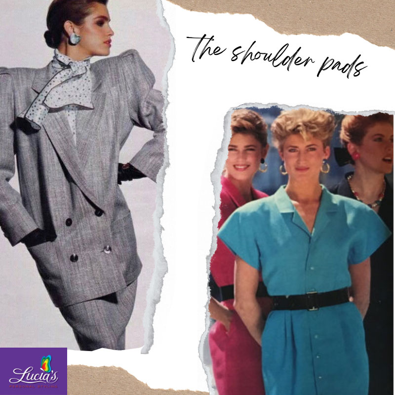 The 1980’s padded shoulder trend did not suit every body type